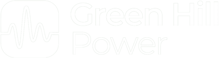 Green Hill Power logo - white