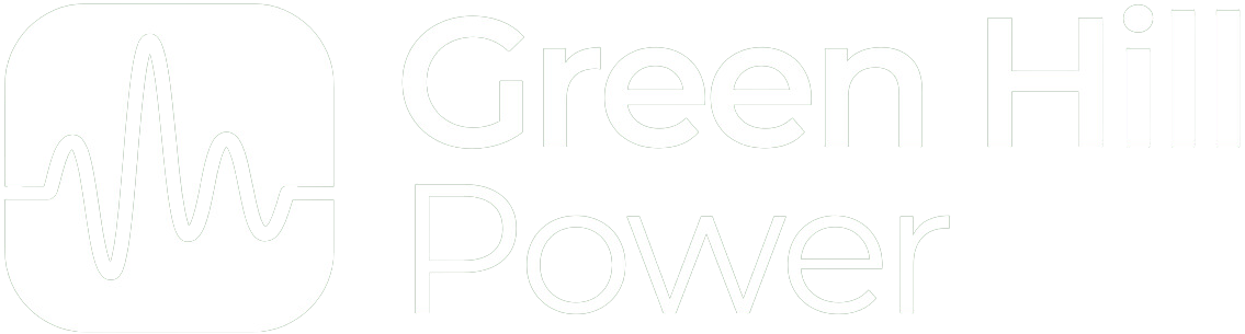 Green Hill Power logo - white